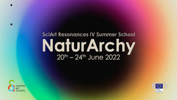 Naturarchy main concept image for summer school with text and details - presentation slide