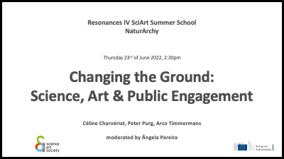 public engagement conference slide for naturarchy summer school, title and details