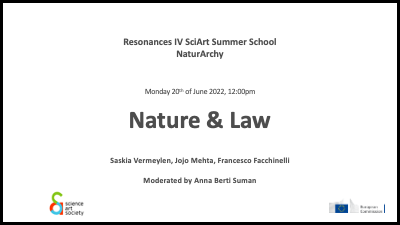 nature and law conference slide for naturarchy summer school, title and details