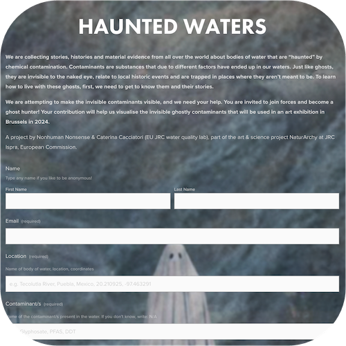 Thumbnail for post for Haunted Waters - asking people to send water