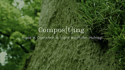 Composting testimonial video still thumbnail with text 