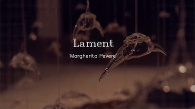 Lament testimonial video still thumbnail with text 